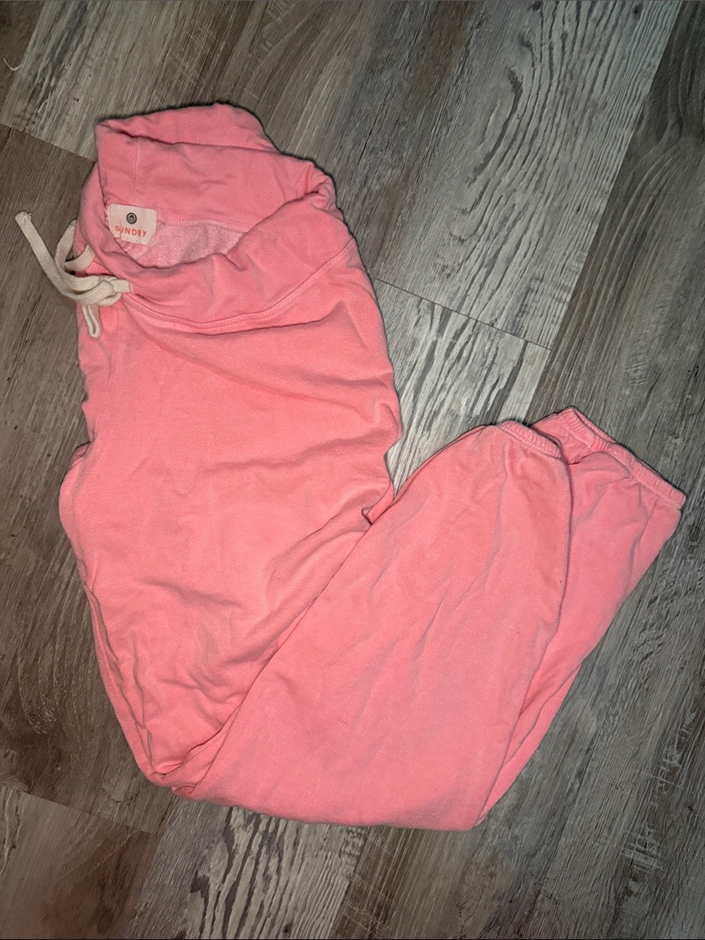 Sundry Pink Cozy Drawstring Joggers - Picture 4 of 4